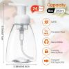 eBoot 24 Pcs Foaming Soap Dispenser Foaming Pump Bottle Travel Hand Soap Pump Foam Dispenser Bottle Plastic Press Bottles Empty Refillable Plastic Container for Liquid Shampoo (8 oz) view 2
