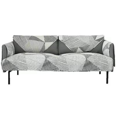 XSlive Cotton Quilted Sofa Couch Cover Boho Geometric Print Sectional Couch Covers Anti-Slip Washable Sofa Slipcover for Kids Dogs Pet, 1 Piece/Not All Set (43"x70")