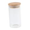 Cabilock Glass Kitchen Canisters with Airtight Bamboo Lid Clear Jar Sealed Canister Container Food Storage for Loose Tea Coffee Bean Sugar Salt Cookie Jar Candy Snack 175/250/300/380/ /900/1150ml view 1