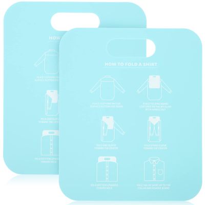 Shirt Folding Board 2 Pack, PP Clothes Folding Aid Tool