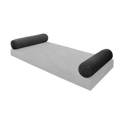SLIPCOVER ONLY Knife Edge Twin Style V5 Velvet Indoor Daybed Bolster Pillow Cushion AD350