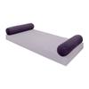 SLIPCOVER ONLY Knife Edge Twin Style V5 Velvet Indoor Daybed Bolster Pillow Cushion AD339 view 1
