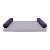 SLIPCOVER ONLY Knife Edge Twin Style V5 Velvet Indoor Daybed Bolster Pillow Cushion AD339 view 2
