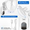 HealSmart 16 Inch Wall Mount Fan with Remote Control, 3 Oscillating Modes, 3 Speed, Timer, 1 Pack view 4
