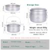 Boundless Voyage Titanium 4.5L Hanging Pot with Steaming Rack Folding Handle Outdoor Camping Cooking Stockpot Steamer Set (Pot + Steamer Set) view 3