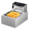 ROVSUN 11.4QT Electric Commercial Deep Fryer with Basket & Lid, Countertop Kitchen Frying Machine, Temperature Adjustable Stainless Steel French Fryer for French Fries Donuts Onion Rings 2500W view 1