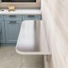 Folding Tables 304 Stainless Steel Wall Mounted Desk Folding Space Saving Wall Mounted Folding Table For Kitchen Wood Laundry Folding Table For Laundry Room Wall Desks For Small Spaces ( Size : L39inc view 1
