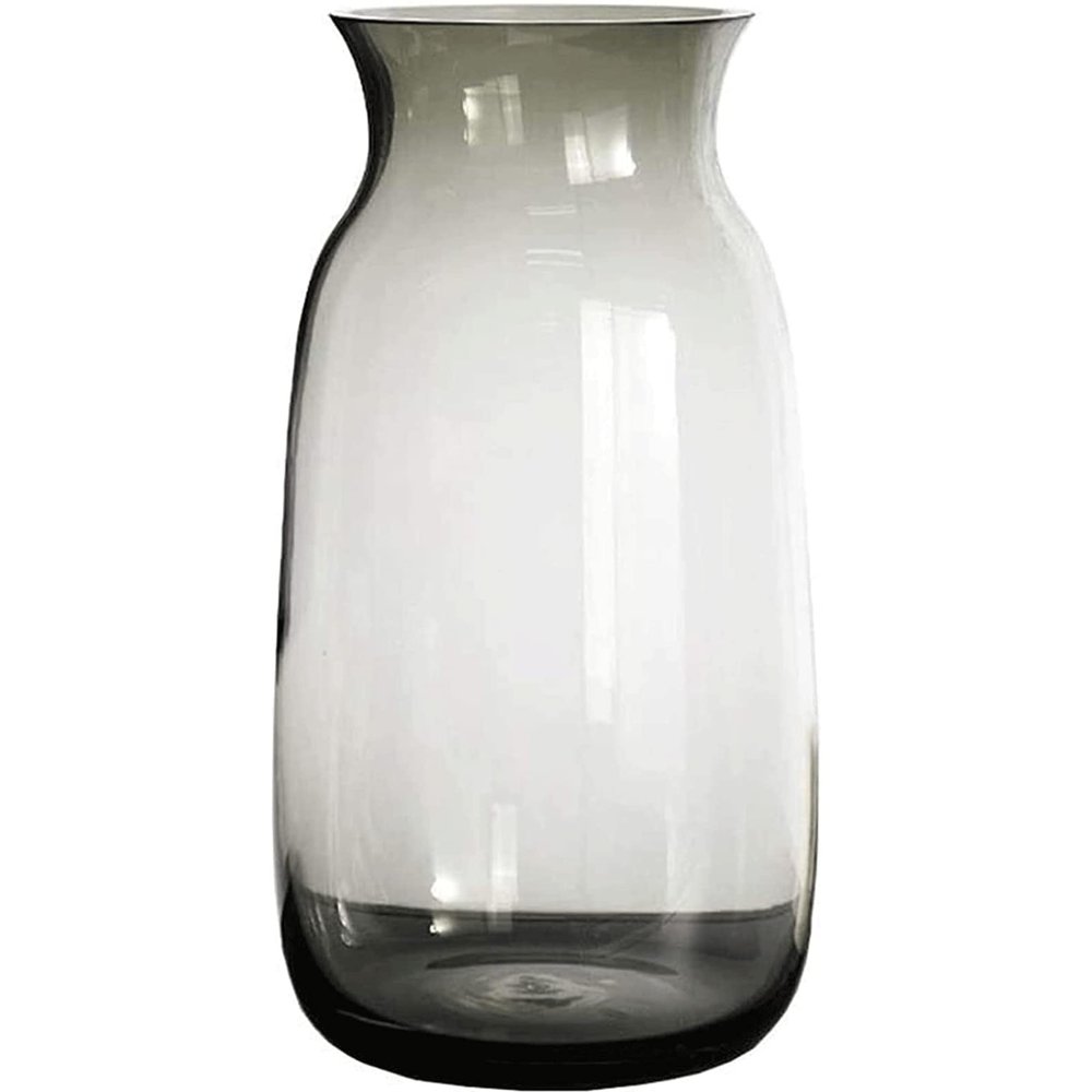 OLOTU Transparent The Vase Hand Craft Smooth and Round Mouth Vase Stable Thickened Flat Bottom Flower Vases Decoration