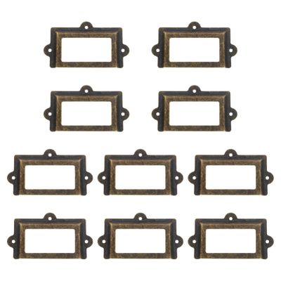 Iron Drawer Label Frames 10pcs Simple Cabinet Holders