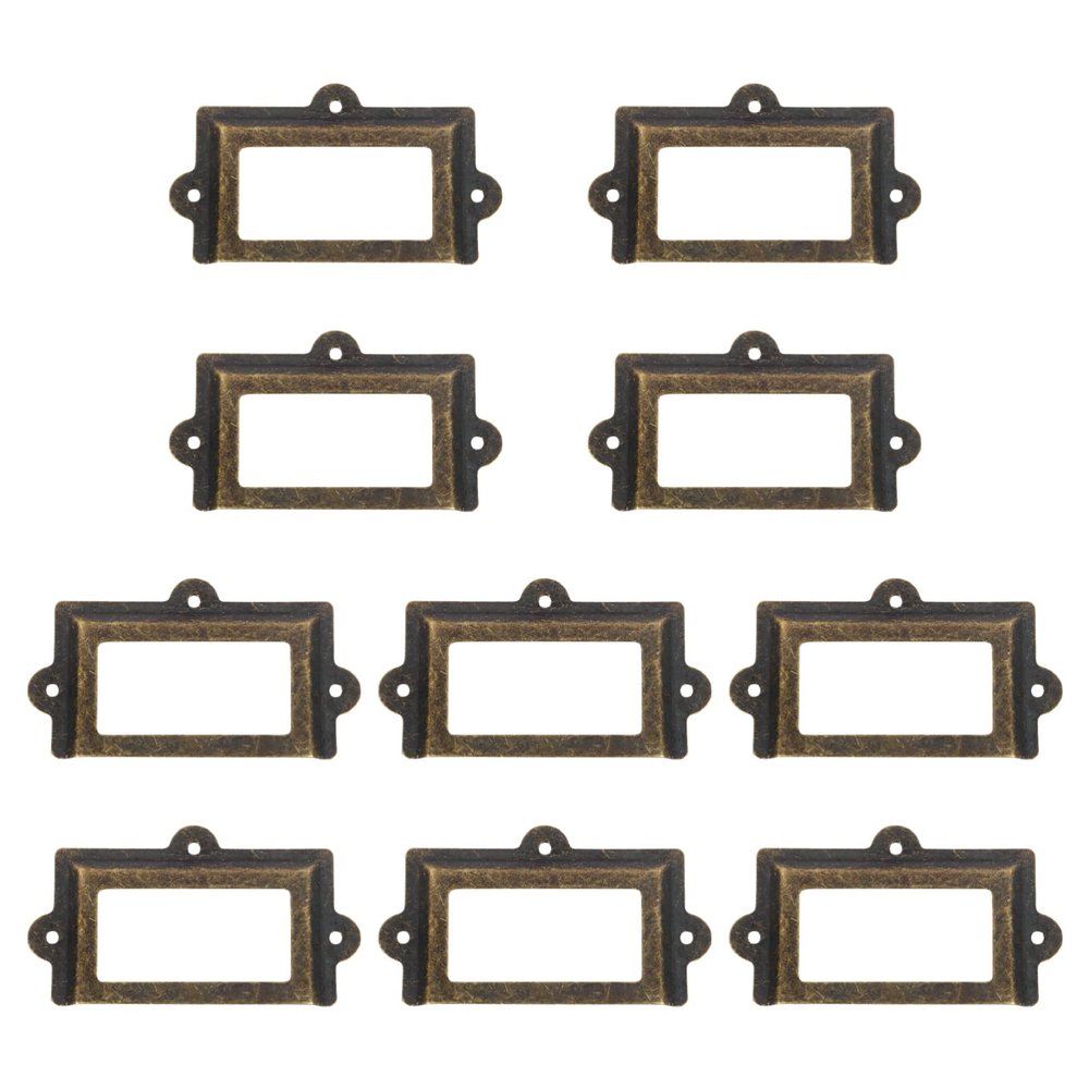 Iron Drawer Label Frames 10pcs Simple Cabinet Holders