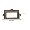Iron Drawer Label Frames 10pcs Simple Cabinet Holders view 2