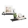 Furinno Rossi 23-Inch Wall Mounted Floating Display Shelves, Espresso, Set of 2 view 4