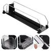 2Pcs Drink Organizer for Fridge, Soda Can Dispenser with Automatic Pusher Glide, Refrigerator Bottle Organizer Beverage Storage Holder for Refrigerator Pantry Vending Machine (3-4 Can) view 3