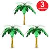 Beistle Palm Tree Cascade Centerpieces  3 Pack, Metallic Tropical Table Decorations with Green Leaf Fringe and Gold Trunk on Clear Plastic Base for Luau, Summer, and Jungle-Themed Celebrations, 18 view 3