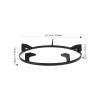 Kichvoe Gas Stove Holder Set of 2 8.85 Inch Non-Slip Stove Rack for Kitchen Pan Support Durable Gas Brackets Cooking Range Accessories view 4