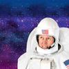 Beistle Unisex Plush Astronaut Helmets, 2 Pieces  Silver & White Headwear, Halloween Costume Accessories, Photo Booth Props, Space Themed Party Supplies, Crazy Hat Day, Astro Pilot Dress Up view 2