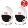 Beistle Unisex Plush Astronaut Helmets, 2 Pieces  Silver & White Headwear, Halloween Costume Accessories, Photo Booth Props, Space Themed Party Supplies, Crazy Hat Day, Astro Pilot Dress Up view 4