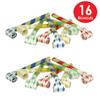 Beistle Super-Tube Noiseless Blowouts  16 Pack, Quiet Party Blowouts in Assorted Blue, Green, Red, and Yellow Colors, Fun Celebration Handouts for Birthdays, Holidays, and Special Events, 16 view 4