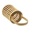 1pc Hanging Woven Candle Lantern for Home Decor Retro Bamboo Design for Weddings Parties and Outdoor Settings Easy to Display and Carry view 1