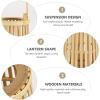 1pc Hanging Woven Candle Lantern for Home Decor Retro Bamboo Design for Weddings Parties and Outdoor Settings Easy to Display and Carry view 3