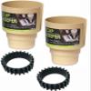 Cup Keeper Plus-2 PK W/Beverage Bands Car Cup Holder Adapter Expands to Hold Larger Beverage Containers up to 3.7" Diameter/Fits 32 oz Flasks & Water Bottles view 1