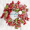 Artisan Coastal, Beach, Nautical Gone to the Beach Love Santa Christmas Wreath, Sand Dollar, Starfish, Bow view 3