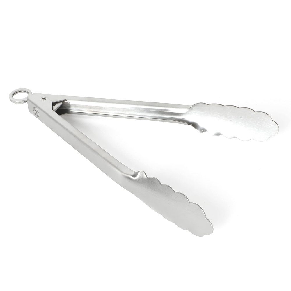 Martha Stewart Richburn 9-Inch Stainless Steel Kitchen Tongs Durable and Heat-Resistant Cooking and Serving Tool