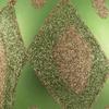 Vickerman 4.75" Celadon Matte Ball with Glitter Diamond Pattern. 4/Bag view 4