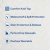 Sealy Spot and Stain Protection and Release Waterproof Fitted Mattress Protector Twin Size Comfort Soft Knit Top Sidewalls Stretch Fits Mattresses 15 Deep Machine Washable Mattress Cover (White) view 4