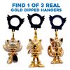 Sonic The Hedgehog Glow & Gold Backpack Keychain S4  Classic Collectible Hanger, GlowinTheDark + 24K GoldPlated Variants, 2.5 Figure, Official SEGA Licensed Gift for Kids & Fans view 3