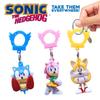 Sonic The Hedgehog Glow & Gold Backpack Keychain S4  Classic Collectible Hanger, GlowinTheDark + 24K GoldPlated Variants, 2.5 Figure, Official SEGA Licensed Gift for Kids & Fans view 4