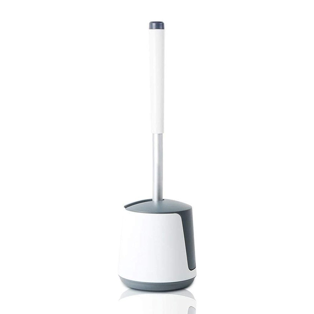 KIZQYN Toilet Brush Creative Wall-Mounted Toilet Brush Holder Set Base Handle Automatic Bathroom Cleaning Tools Toilet Brush Set Toilet Cleaner Brush