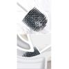 KIZQYN Toilet Brush Creative Wall-Mounted Toilet Brush Holder Set Base Handle Automatic Bathroom Cleaning Tools Toilet Brush Set Toilet Cleaner Brush view 3