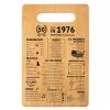 50th Wedding Anniversary Cutting Board Gifts for Women Men Marriage Gifts for Couple 1976 Poster Back In 1976 50th Anniversary Decorations 100% Organic Bamboo Pre Oiled 11"L x 7"W x 0.5"Th view 1
