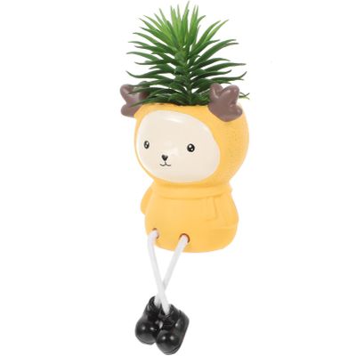 FOMIYES Artificial Mini Potted Plant Indoor Artificial Greenery Fake Plant Office Decor Small for Home Decor