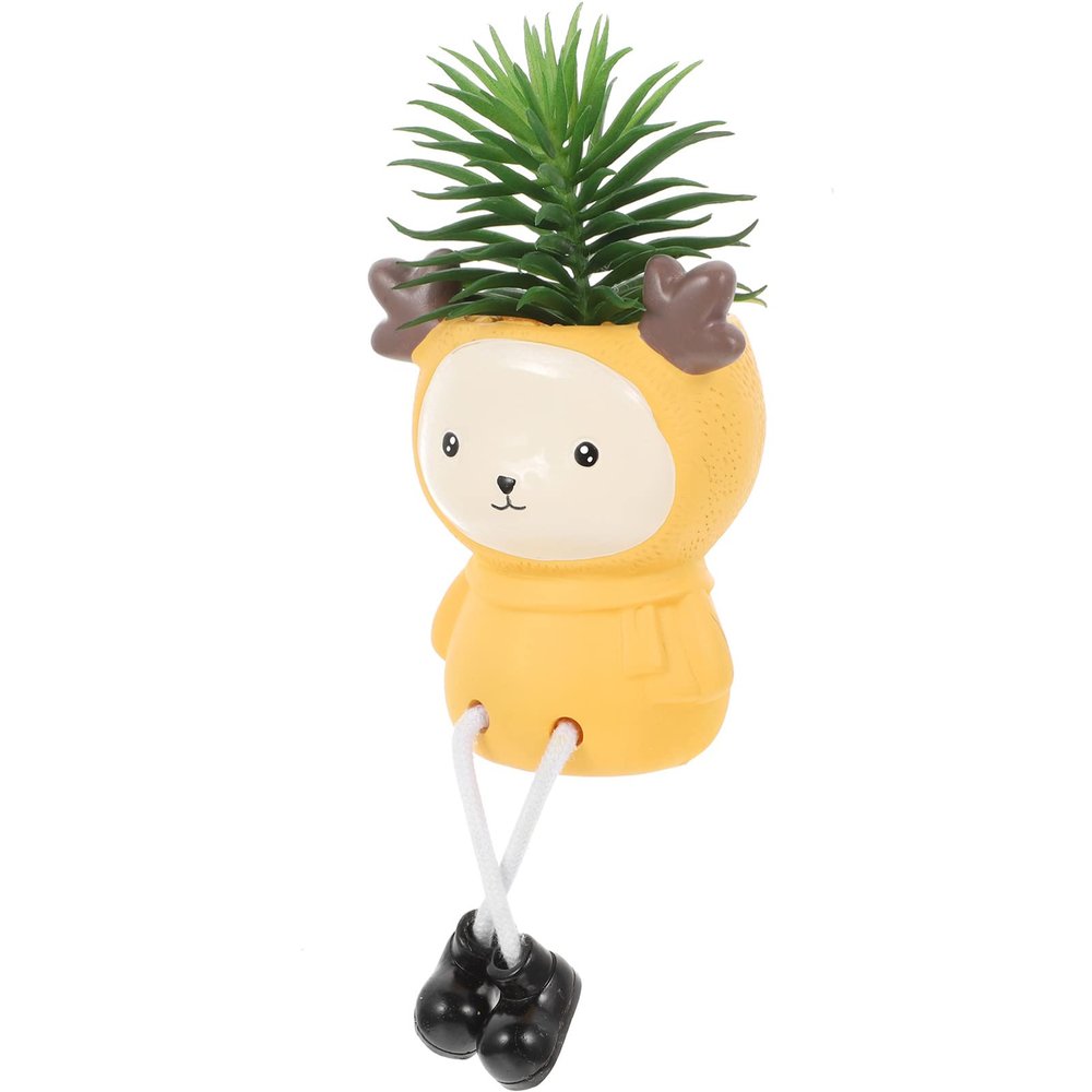 FOMIYES Artificial Mini Potted Plant Indoor Artificial Greenery Fake Plant Office Decor Small for Home Decor