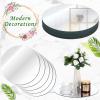 Tuanse 18 Pcs 12 Inch Round Mirrors Centerpieces for Tables, Wedding Mirror, Table Mirrors, Mirror Plates Set, Circle Glass Trays for Valentine, Baby Shower, Party Decorations, Crafts, 2mm view 3