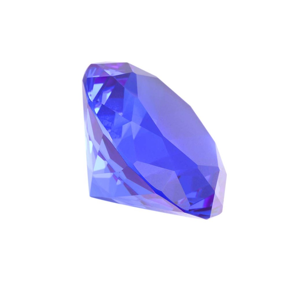 Happyyami Blue Vases 60mm Acrylic Diamond Gems Jewels Wedding Large Crystal Acrylic Diamonds Jewel Rhinestones Gemstones Wedding Table Confetti Party Centerpieces Decorations Wedding Table Centerpiece