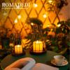 Romadedi Lantern Farmhouse Home Decor - Rustic Candle Holders Decorative Lanterns for Candle Living Room Kitchen Dining Coffee Table Fireplace Mantle Outdoor view 3