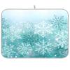Silver Winter Teal Turquoise Snowflakes Christmas Dish Drying Mat for Kitchen Ccounter Absorbent Microfiber Small Drying Pad Dish mats for Kitchen Countertops 16 x 18 Inch view 1