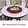 20in-38in Large Wooden Turntable Lazy Susan For Dining Table, Wooden Round Rotating Tray, 360 Swivel Lazy Susan For Home Kitchen Hotel Restaurant Serving Plate, Rotate By Hand (Color : White-B, Siz view 4