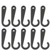 JCBIZ 500pcs Environmetal-Friendly Plastic Hosiery Hook Black Color J Hook for Socks Clothing Retail Display Hanger view 1