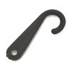 JCBIZ 500pcs Environmetal-Friendly Plastic Hosiery Hook Black Color J Hook for Socks Clothing Retail Display Hanger view 2