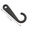 JCBIZ 500pcs Environmetal-Friendly Plastic Hosiery Hook Black Color J Hook for Socks Clothing Retail Display Hanger view 4