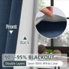 Macochico Extra Long Thermal Insulated Blackout Curtains,150W x 96L Inches Long Drapes Grommet Top Room Darkening Window Treatment Cartains for Living Room,1 Panel,Teal view 3