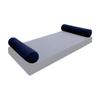 Cover ONLY Model V5 Twin Velvet Same Pipe Indoor Daybed Bolster Pillow - AD373 view 1