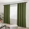 Macochico Extra Long Thermal Insulated Blackout Curtains,150W x 96L Inches Long Drapes Grommet Top Room Darkening Window Treatment Cartains for Living Room,1 Panel,Turtle Green view 2