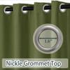Macochico Extra Long Thermal Insulated Blackout Curtains,150W x 96L Inches Long Drapes Grommet Top Room Darkening Window Treatment Cartains for Living Room,1 Panel,Turtle Green view 3
