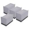 LIFKOME 4pcs Heavy Duty Furniture Risers Non-Slip Bed and Couch Lifters for Increased Storage Space Easy to Install for Bed Sofa and Washing Machine view 1