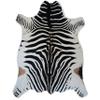 Rugoo Zebra Print Rug - 6.4 ft x 8.5 ft Black and White Animal Print Area Rug - Faux Fur - For Living Room, Bedroom, Nursery view 2